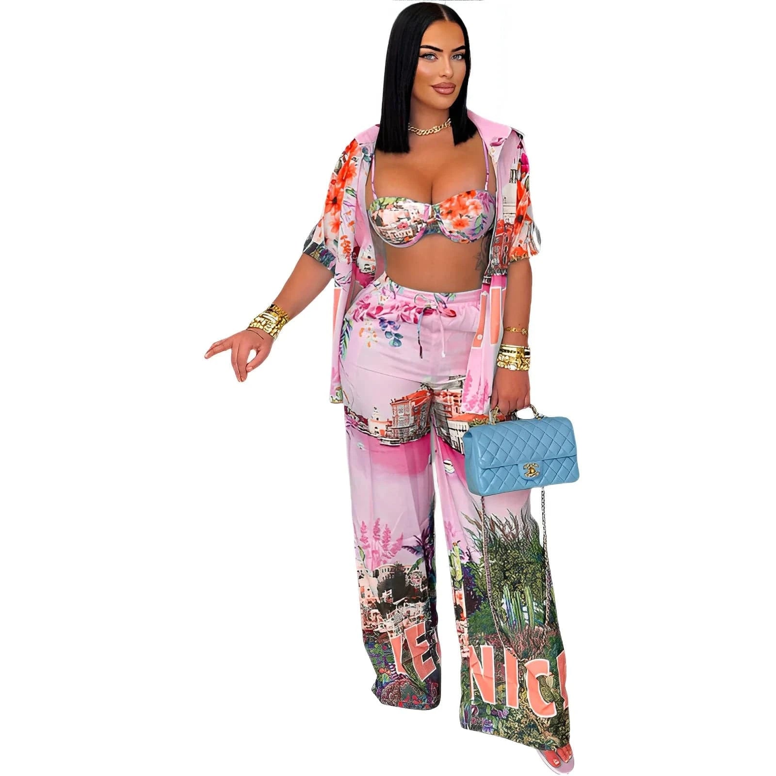 4 Piece Set Africa Clothes African Dashiki New Dashiki Fashion Suit Top And Pants Suits Trousers Ropa Dama Party For Lady
