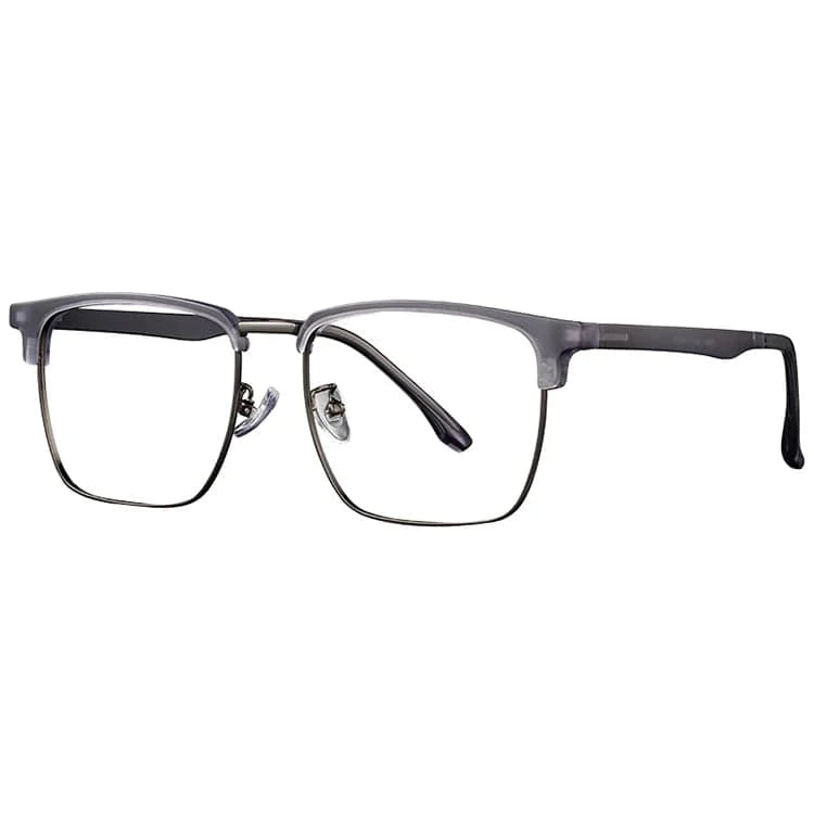 4 / Rectangle New Arrival 1 Pieces Custom Logo Classic Design Unisex Metal TR Optical Frame Eyeglasses
