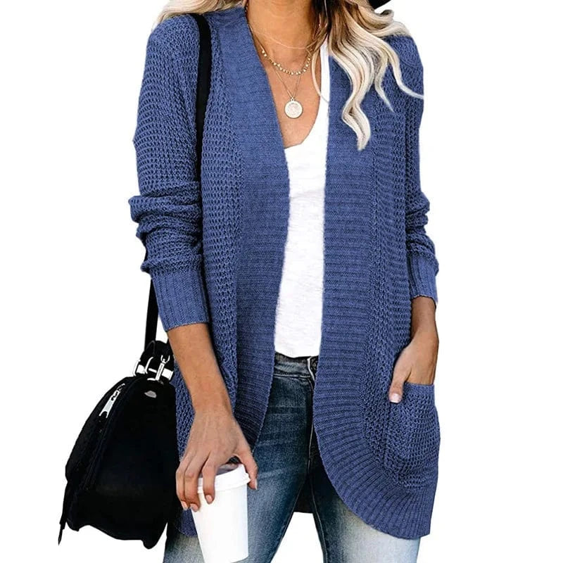 4 XL / 2 Women Casual Knitted Long Cardigan For Womens Autumn 2024 Female Long Sleeve Knit Cardigans Woman Sweater