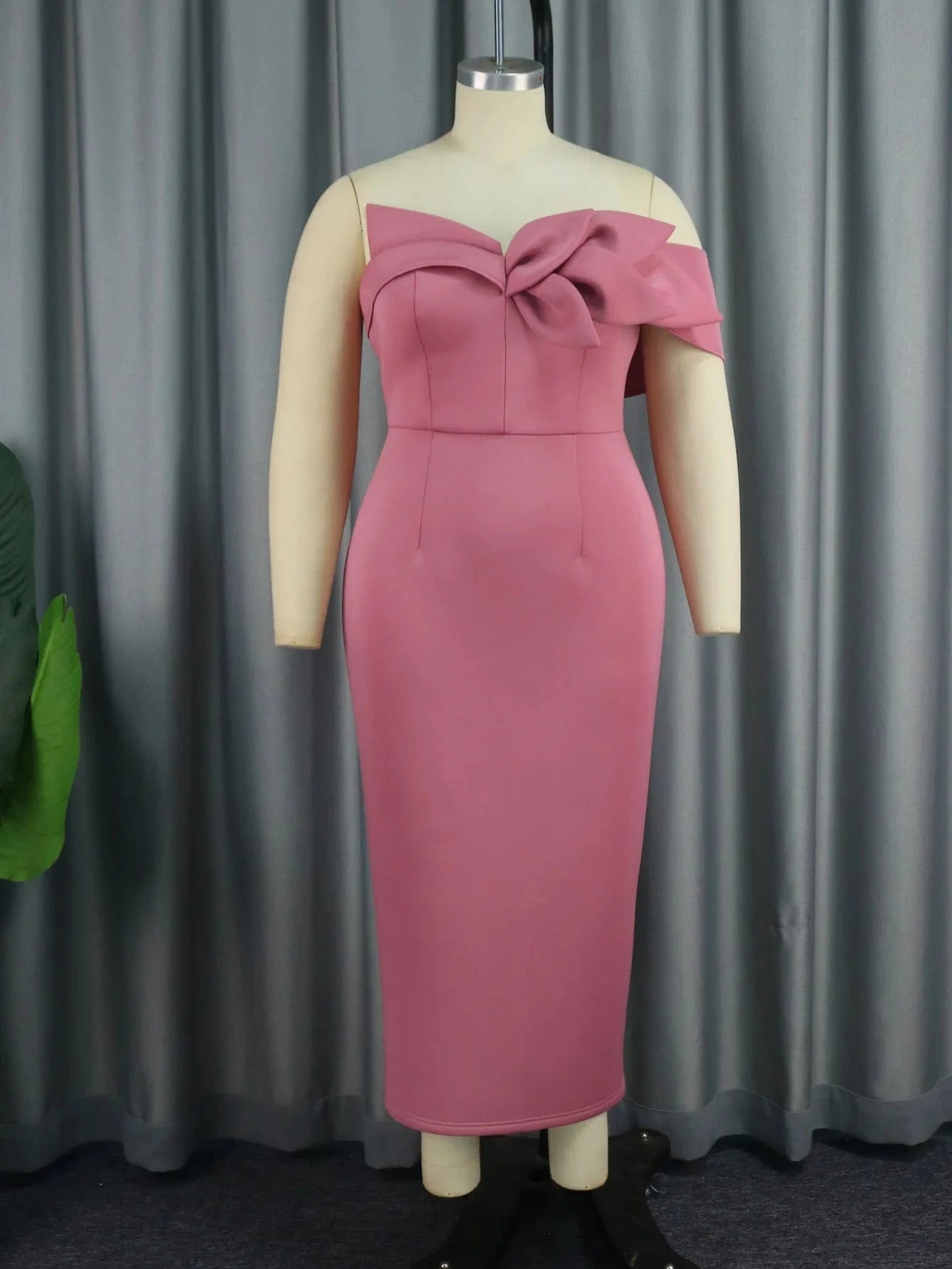 4 XL / Pink 2024 Pink Wholesale Price Factory Undefined Ladies Dress Evening Dresses