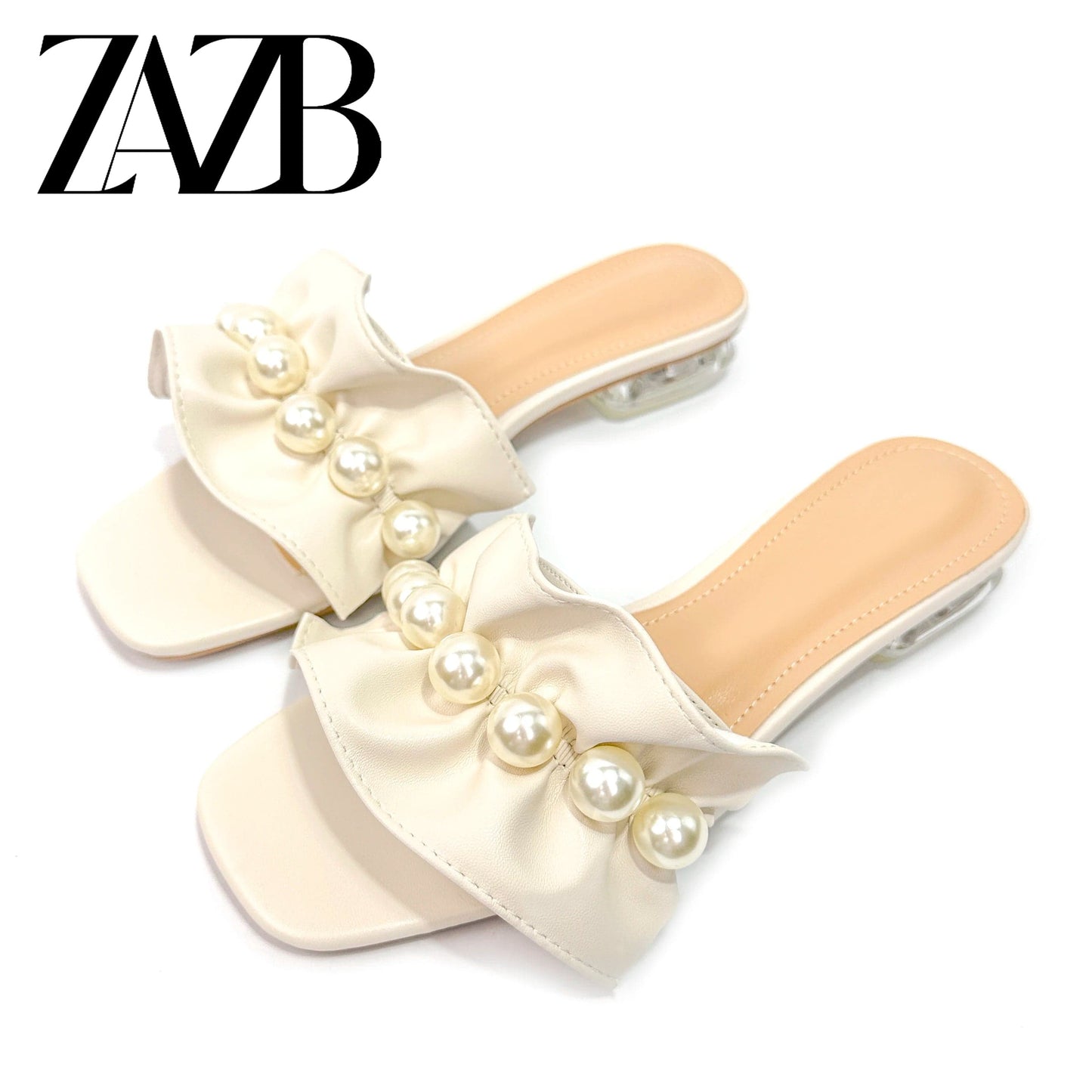 40 / apricot new style design summer transparent H letter flat heel women's slippers fashion beach platform sandals for women and ladies