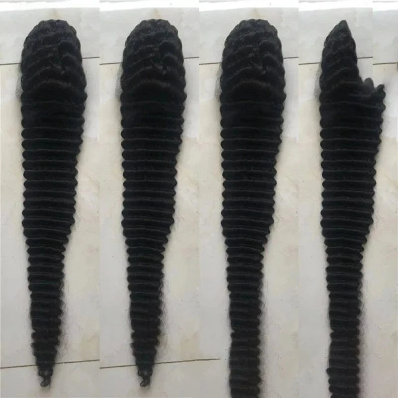 40 inch long lace headband real human hair natural color