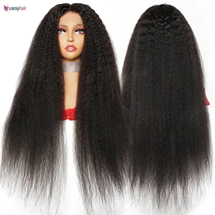 40 inch Wholesale Cheap Brazilian Virgin Hair Wigs Natural Color Silky Straight Wave Lace Front Transparent  Raw Indian Hair Wig