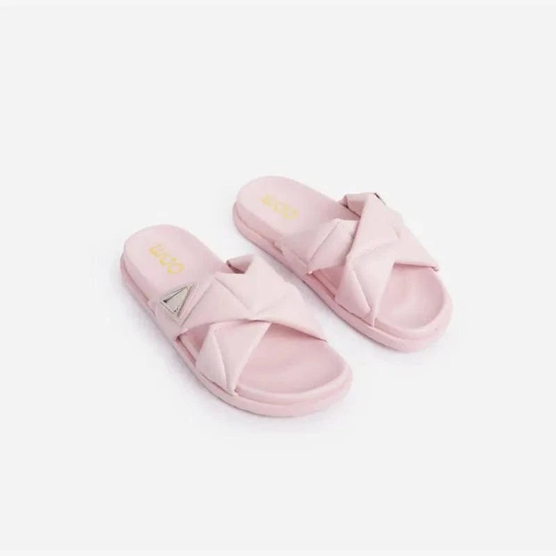 40 / Pink Casual  summer solid texture sandals women's shoes sandals white women's sandals with tassels