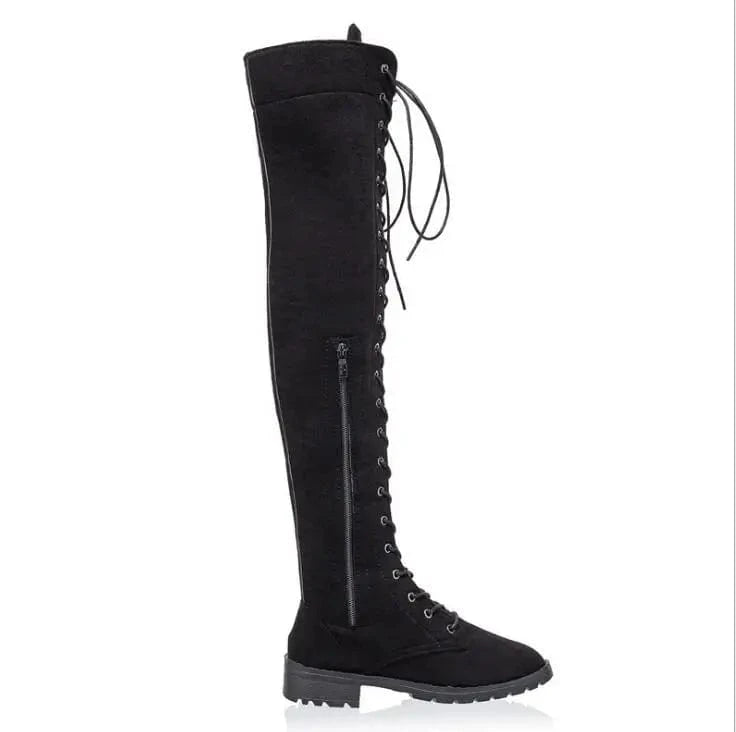 41 / black sh10321a 2023 High quality autumn girls boots size 43 winter boots for women