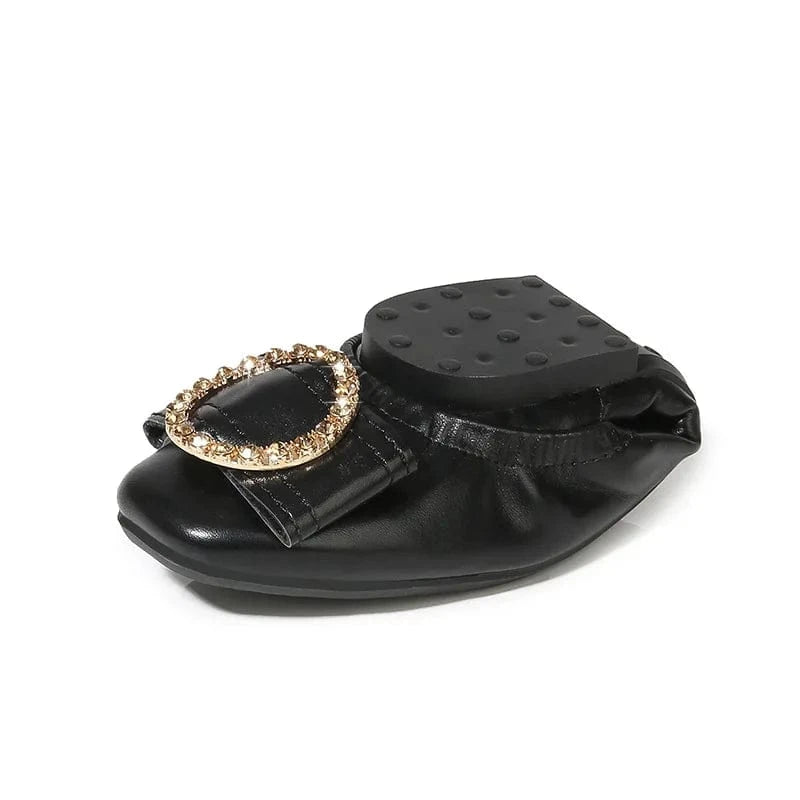 41 / Black sh12243a Ladies flat shoes ballerines 2024 trendy doll shoes for women flat