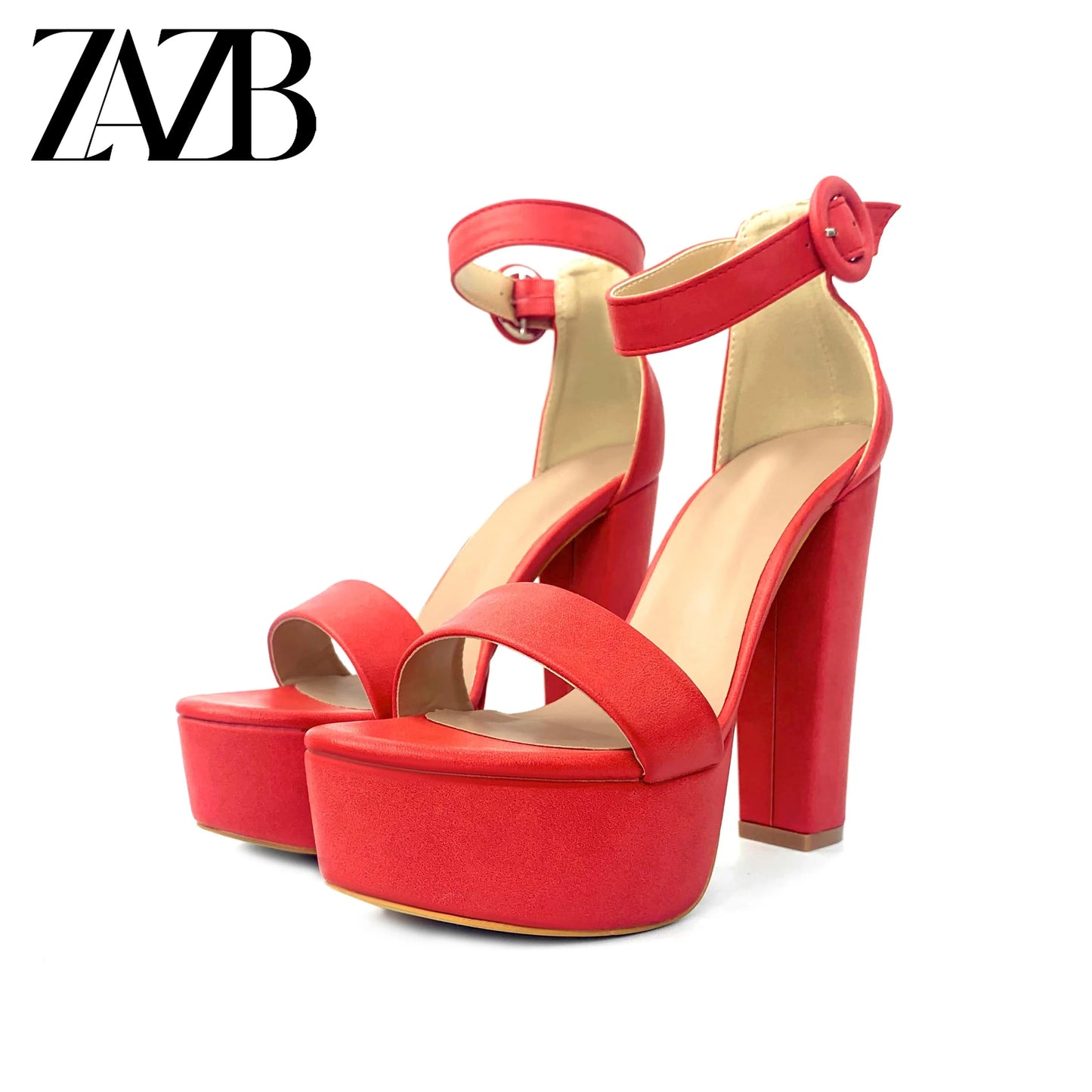 41 / Red new arrivals summer wholesale Thin heel Open toe Fangtou  fashion womens shoes