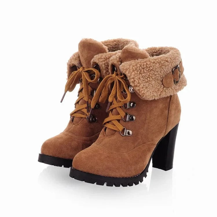 41 / yellow sh10332a 2024 Autumn shoes women ankle boots big size high heel rubber boots