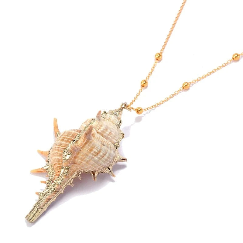 42+7cm / #5 HOVANCI Ocean Series Jewelry Real Natural SeaShell Necklace Pendant For Women 7 Abalone Shell Necklace