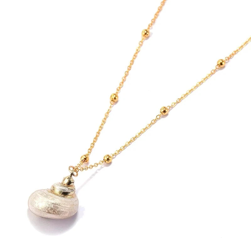 42+7cm / #7 HOVANCI Ocean Series Jewelry Real Natural SeaShell Necklace Pendant For Women 7 Abalone Shell Necklace