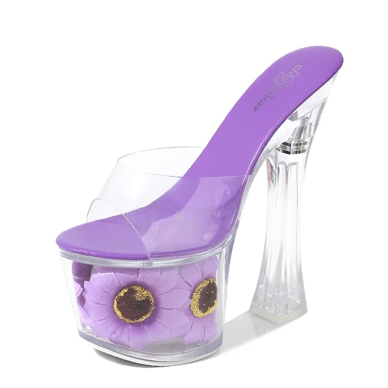 42 / Purple stripper pole womens high heel shoe dance pole woman shoe dresses women lady elegant stiletto designer slippers