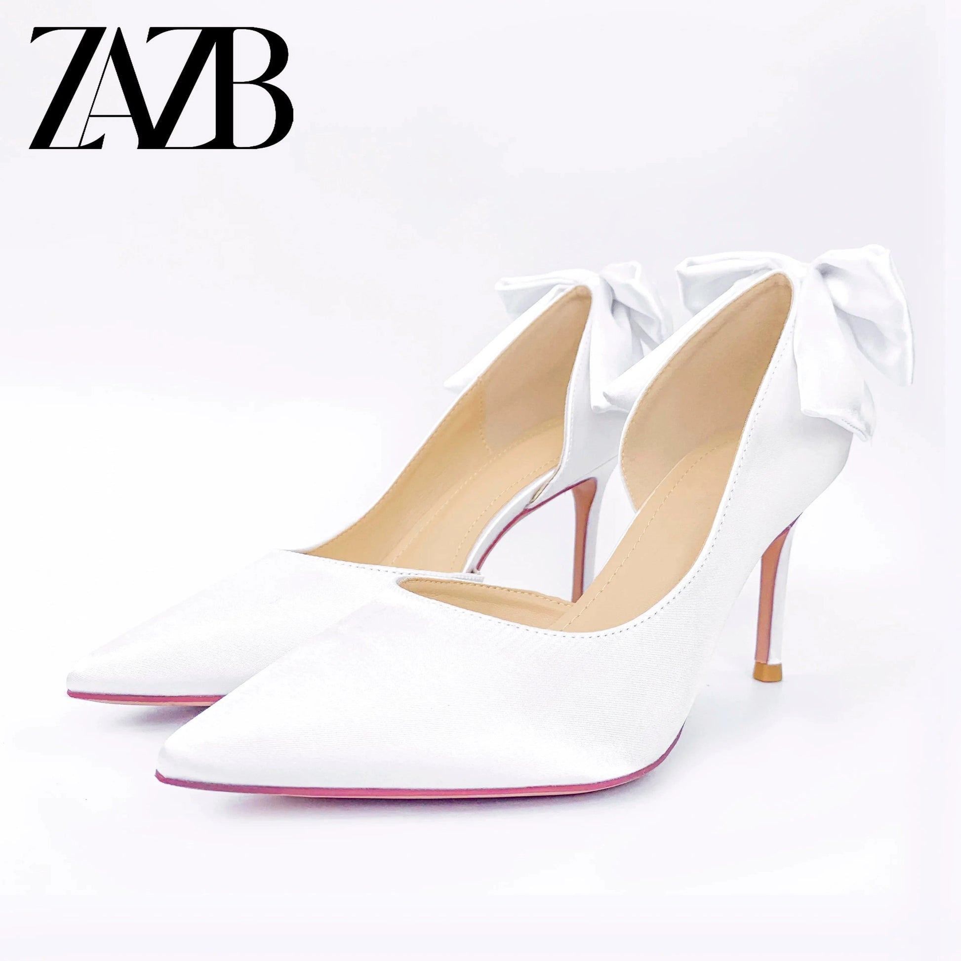 43 / White New design formal dress Women's high heel shoes office parliament wedding dinner party grace occupation banquet for ladies