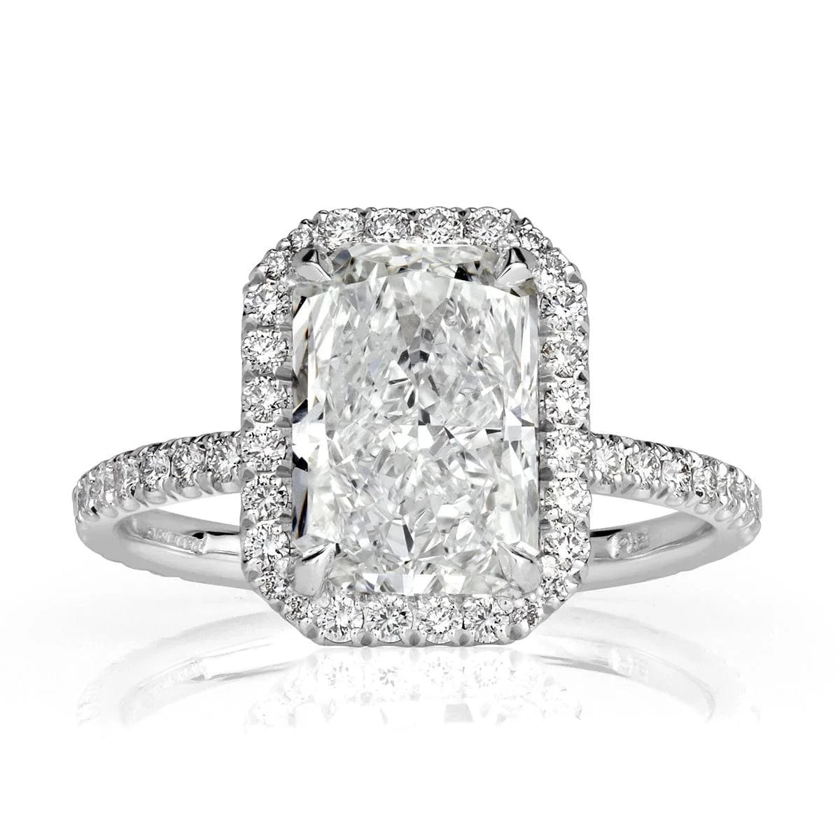 5.25 / Full Moissanite-1ct custom fine jewelry s925 sterling silver 1ct 2ct 3ct 4ct 5ct gra certified iced crushed radiant moissanite engagement ring