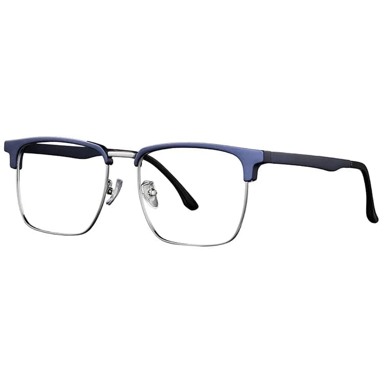 5 / Rectangle New Arrival 1 Pieces Custom Logo Classic Design Unisex Metal TR Optical Frame Eyeglasses