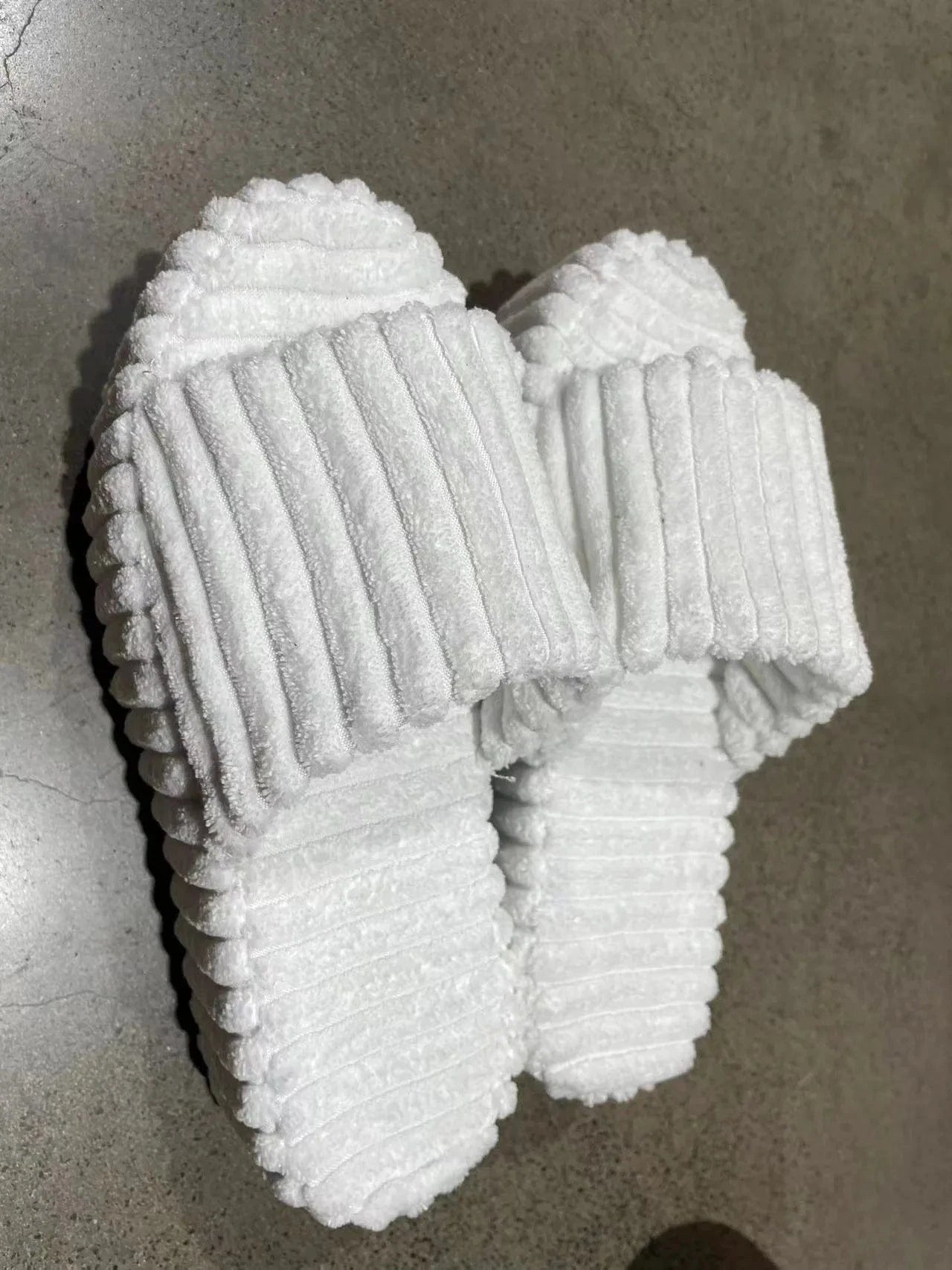 5 / White BUSY GIRL KX4562 Women Sandals 2024 Trending Slippers For Women Pink Green Flat Sandals Platform Heels Ladies Towel Slippers