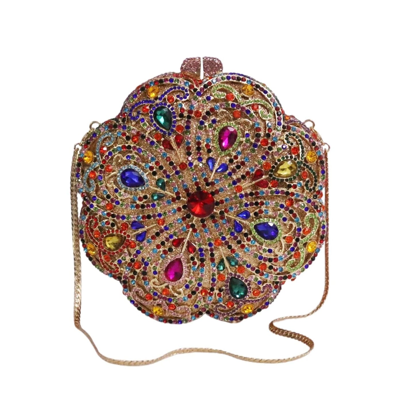 5 Wholesale Price 2024 Flower Clutch Bag Wedding Purse Luxury Evening Crystal Party Stone Ladies Clutches Bag for Women