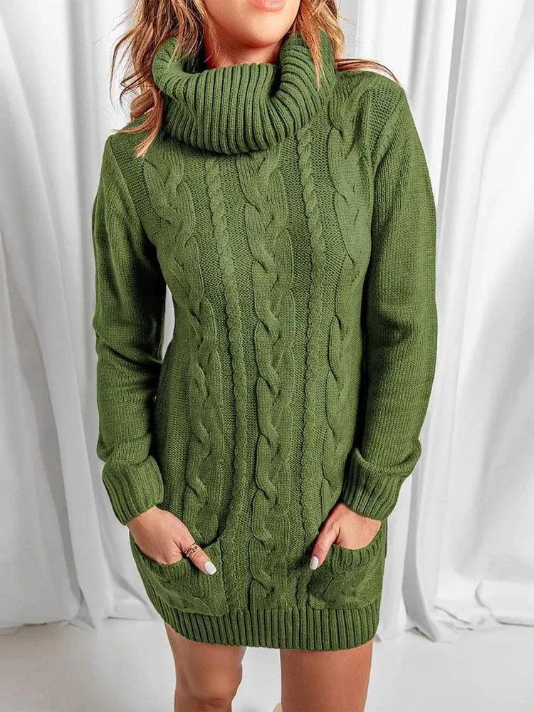 5 XL / 1 2024 New Design Autumn-Winter Large Size Fashion Pullover Woman's Dress Sweater