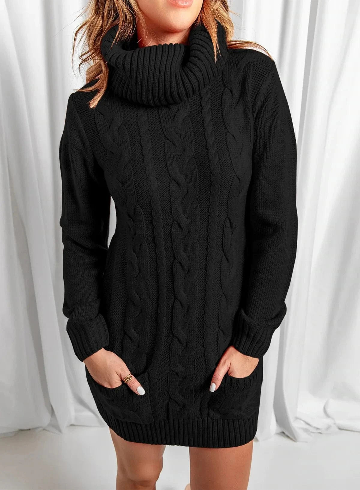 5 XL / 3 2024 New Design Autumn-Winter Large Size Fashion Pullover Woman's Dress Sweater