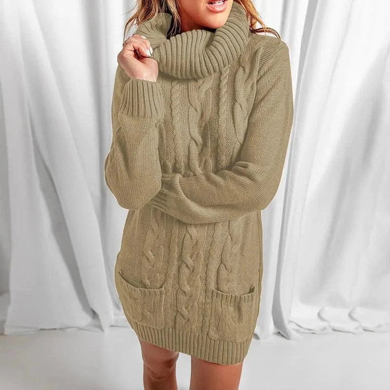 5 XL / 4 2024 New Design Autumn-Winter Large Size Fashion Pullover Woman's Dress Sweater