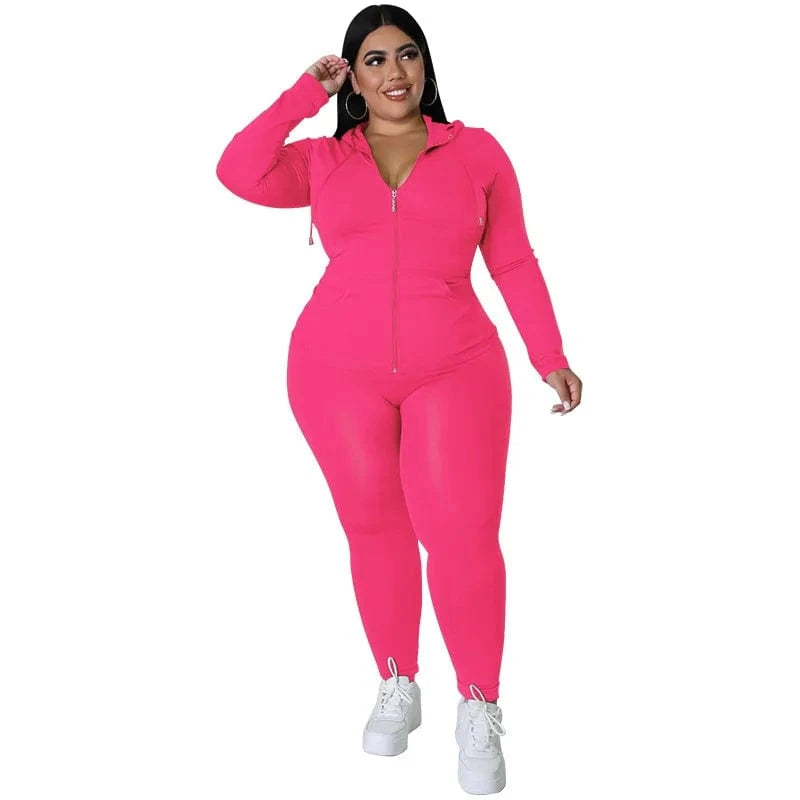 5 XL / Pink Fat Clothes Joggers Over Sized V-Neck T Shirt Womens Party Tie Dye Long Sleeve Two Piece Sweatshirt Track Suit Set