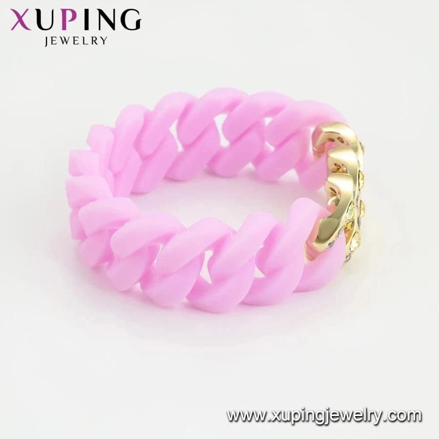 51888 Xuping Buy 1 Get 1Free Rubbzz Fashion new design Neutral ubiquitous cool personality bangle