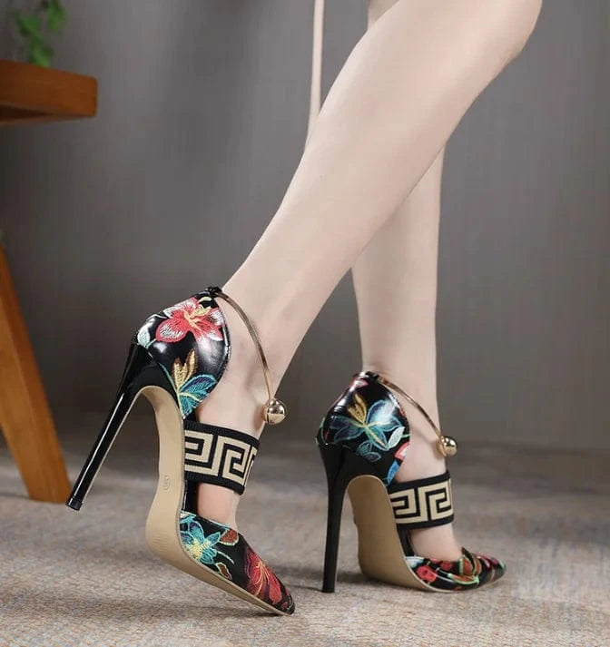 526-26 DEleventh High Heels 2023 Summer Hot Selling Shoes Pointed Toe Casual Shoes Office Shoes