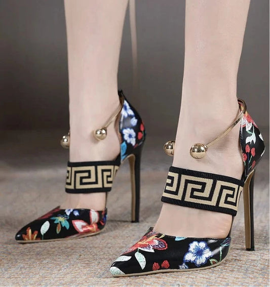526-26 DEleventh High Heels 2023 Summer Hot Selling Shoes Pointed Toe Casual Shoes Office Shoes
