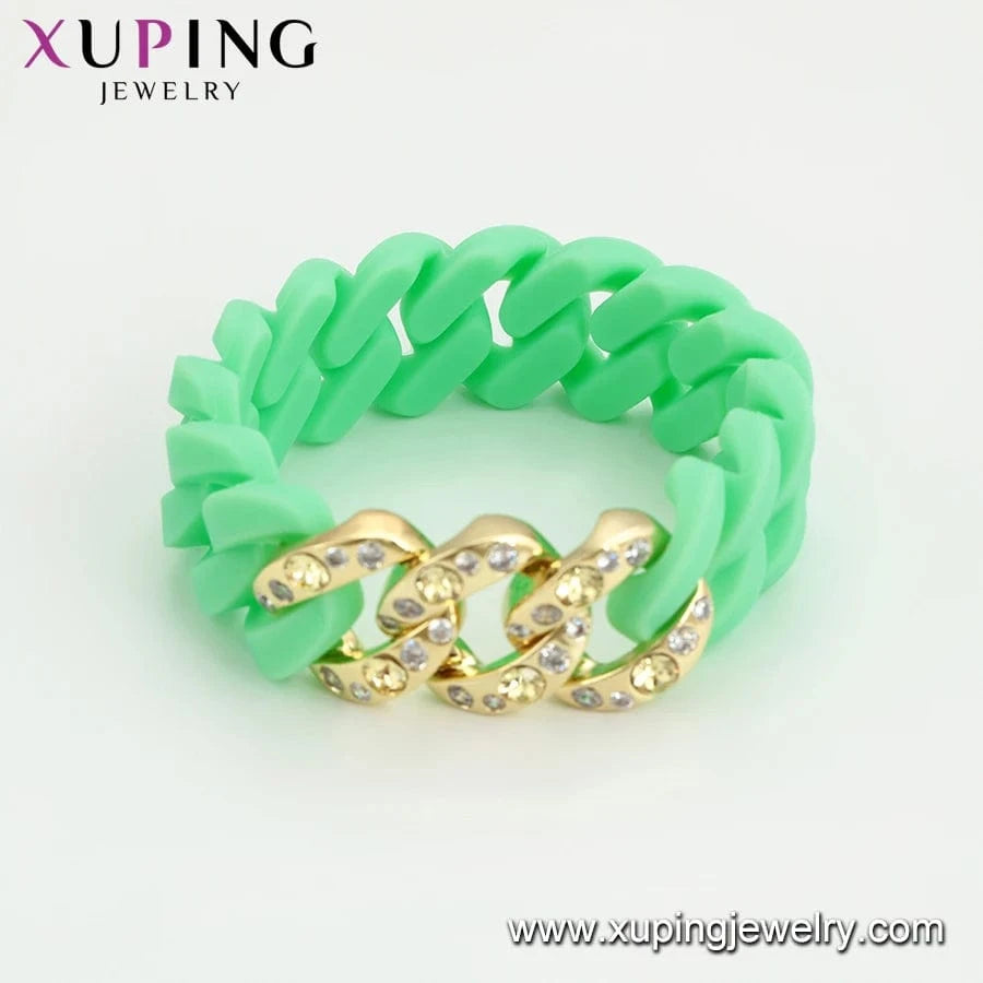 57(±2)mm / 1# 51888 Xuping Buy 1 Get 1Free Rubbzz Fashion new design Neutral ubiquitous cool personality bangle