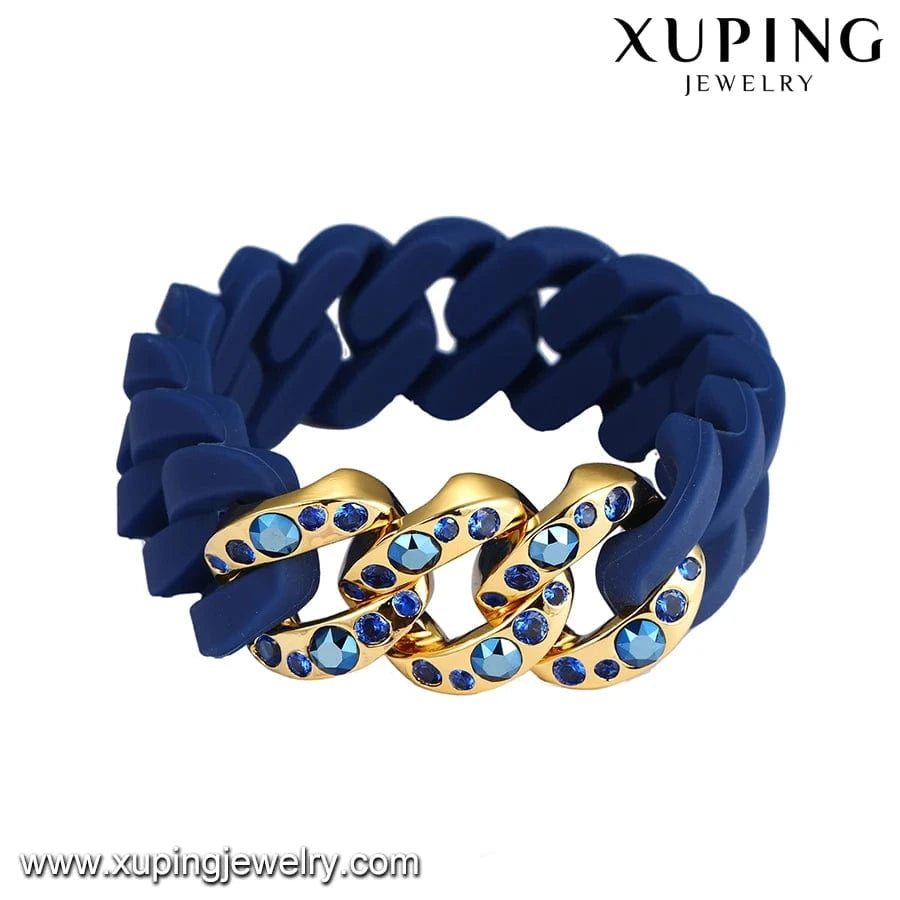 57(±2)mm / 1# 51889 Xuping Buy 1 Get 1Free Fashion new design Neutral ubiquitous cool personality bangle