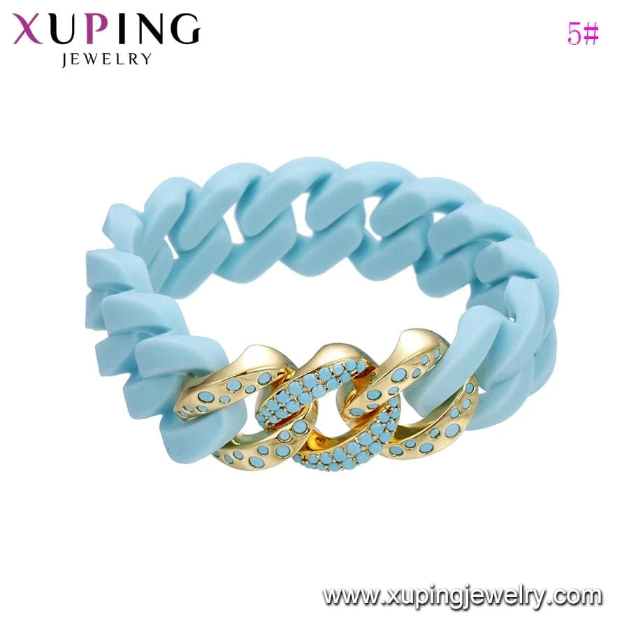 57(±2)mm / 13# 525 Xuping Buy 1 Get 1 Free Fashion new design Neutral ubiquitous cool personality bangle