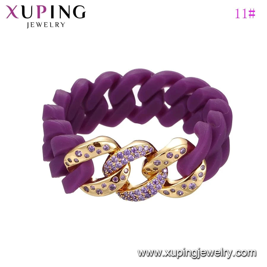 57(±2)mm / 14# 525 Xuping Buy 1 Get 1 Free Fashion new design Neutral ubiquitous cool personality bangle