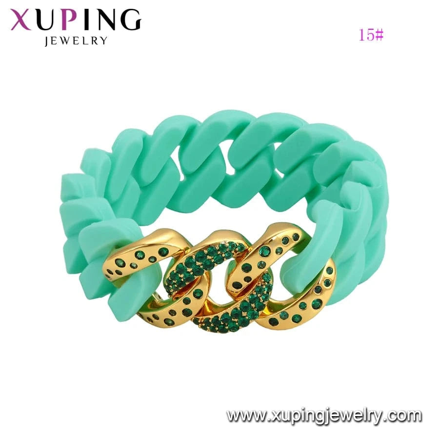 57(±2)mm / 16# 525 Xuping Buy 1 Get 1 Free Fashion new design Neutral ubiquitous cool personality bangle