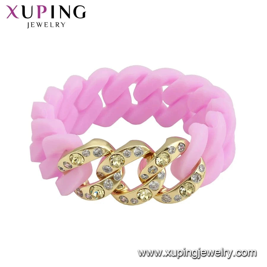 57(±2)mm / 2# 51888 Xuping Buy 1 Get 1Free Rubbzz Fashion new design Neutral ubiquitous cool personality bangle