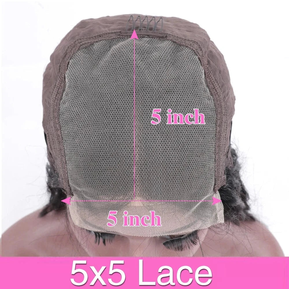5x5 HD Lace / United States / 18inches|200 Density 40 46 Inch Deep Wave 13x6 13x4 Lace Front Human Hair Wig 200% Remy Curl 360 Full Lace Frontal Wig Human Hair For Black Women