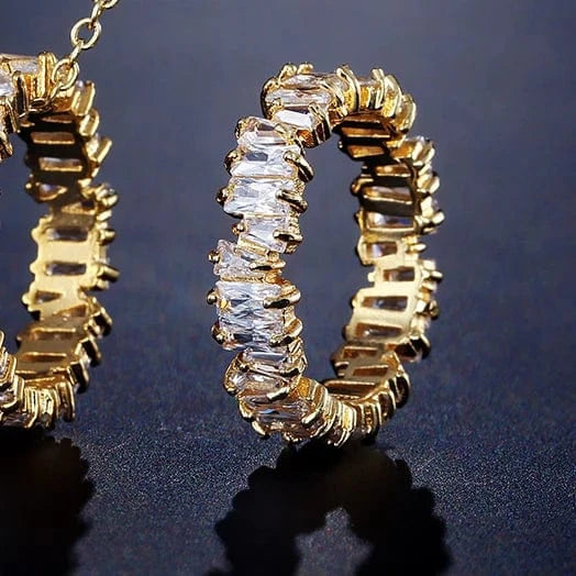 6 / 18-FSRP252C RAKOL RL1038 New Design Trendy 18k Gold Plated Iced Out CZ Cubic Bling Zircon Diamond Wedding Gothic Tennis Women Rings Jewelry