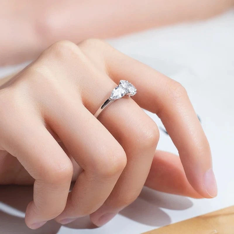 6.5 / 18k white gold custom three stones women engagement wedding 18K Gold 1CT E VVS1 Oval Lab grown diamond Ring