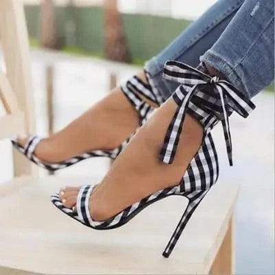 6 / Black BUSY GIRL MF3005 Peep toe high thin heel slippers strange super stiletto strappy clear ladies summer shoes women sandals