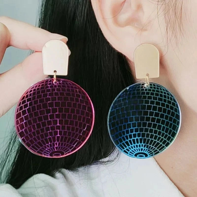 6 Colors Multicolor Ball Drop Earrings Colorful Acrylic Earrings Ears Jewelry For Woman Girls Gift Jewelry Statement Earrings