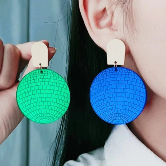 6 Colors Multicolor Ball Drop Earrings Colorful Acrylic Earrings Ears Jewelry For Woman Girls Gift Jewelry Statement Earrings