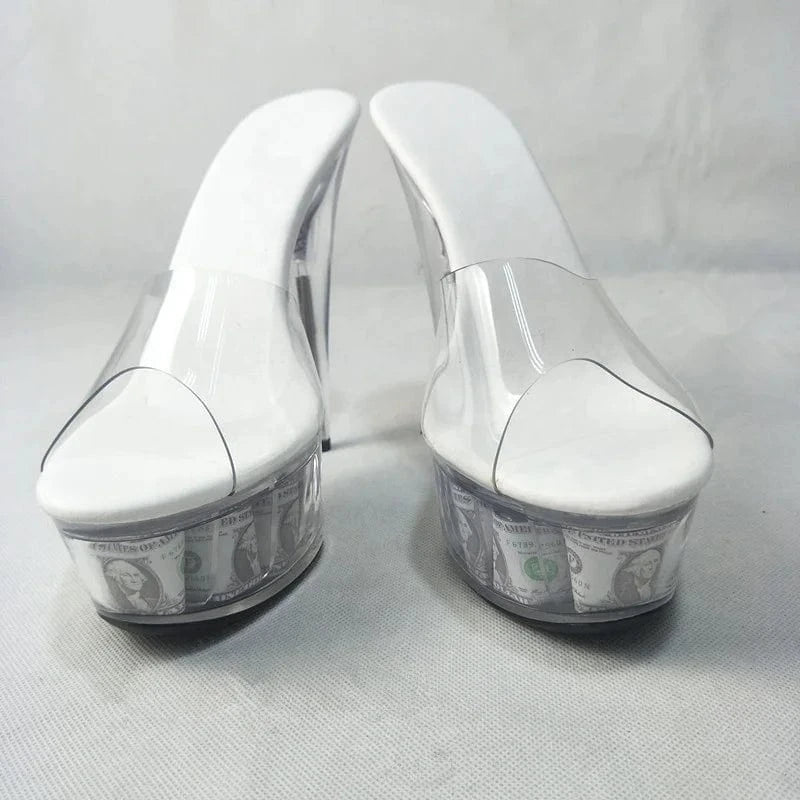 6 inch-15cm womens slippers Boots high heel sandals Women party stiletto heel for models pole dancing Exotic Stripper sandals