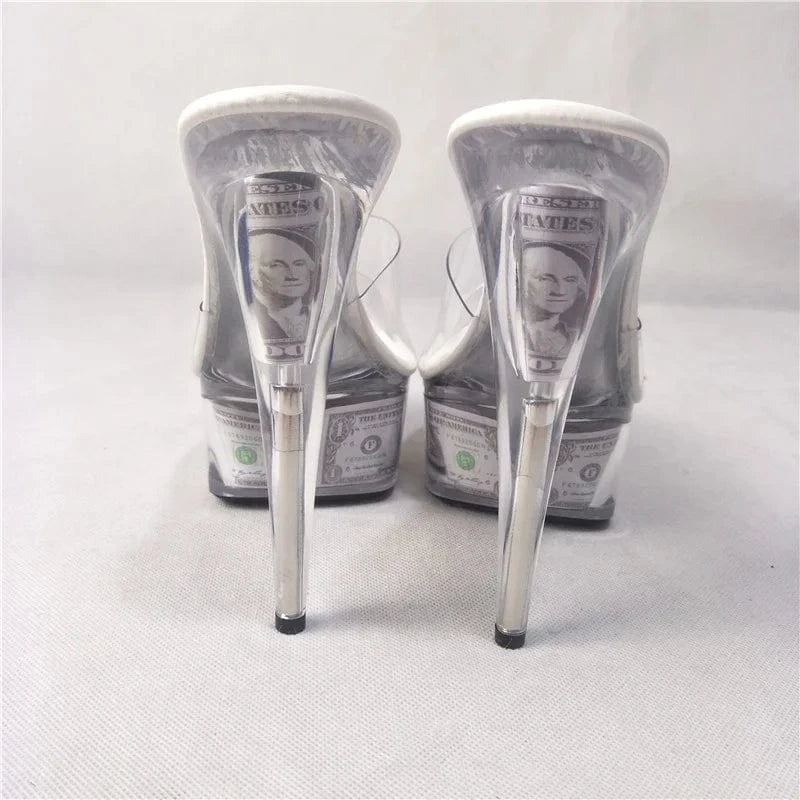 6 inch-15cm womens slippers Boots high heel sandals Women party stiletto heel for models pole dancing Exotic Stripper sandals