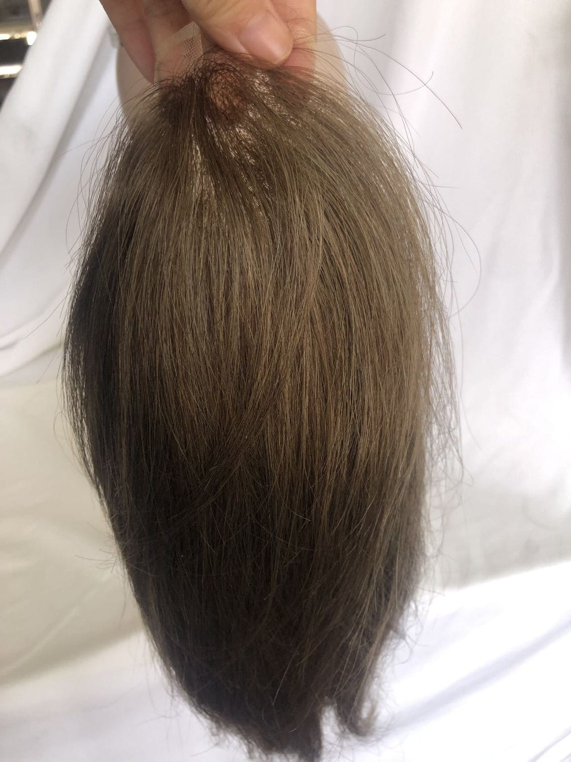#6 Toupee Swiss Lace with PU Cambodian Hair Mens Toupee Brown Color 100% Human Hair Man Toupee Hair System