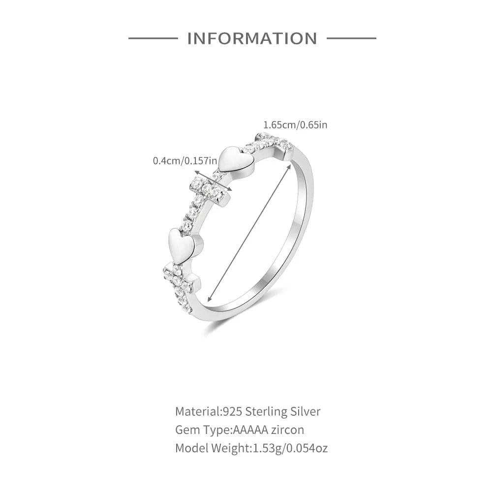 60106671456A-6 Whosale CZ Zircon Ring 925 Sterling Silver Jewellery Casual Rings Wedding Jewelry For Ladies