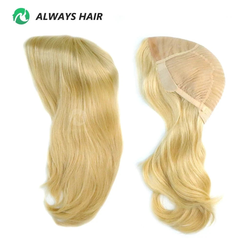#613 / 12.5" Wholesale High Quality 613 Handtied Wig Human Hair for Lady's