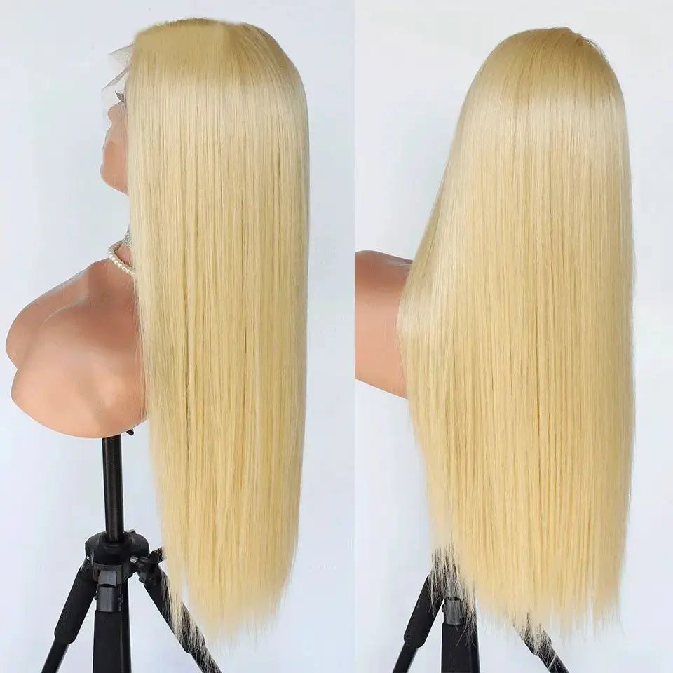 613 300% Density 30 40 Inch Lace Wig Human Hair Straight 13x4 13x6 HD Lace Front Wigs For Women Blonde Colored Human Hair Wigs - SN Wigs & More
