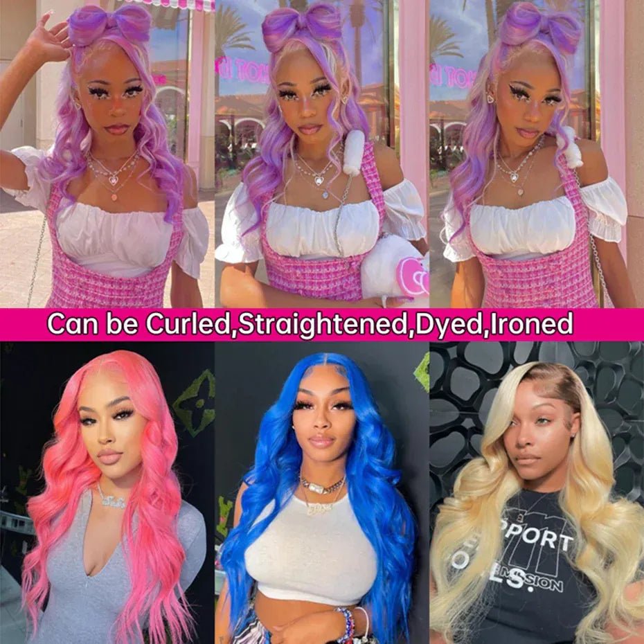 613 300% Density 30 40 Inch Lace Wig Human Hair Straight 13x4 13x6 HD Lace Front Wigs For Women Blonde Colored Human Hair Wigs - SN Wigs & More