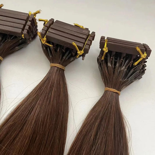 6D Hair Extensions 2nd Generation  12A Virgin Human Hair Cuticle Invisible Hair Extensions