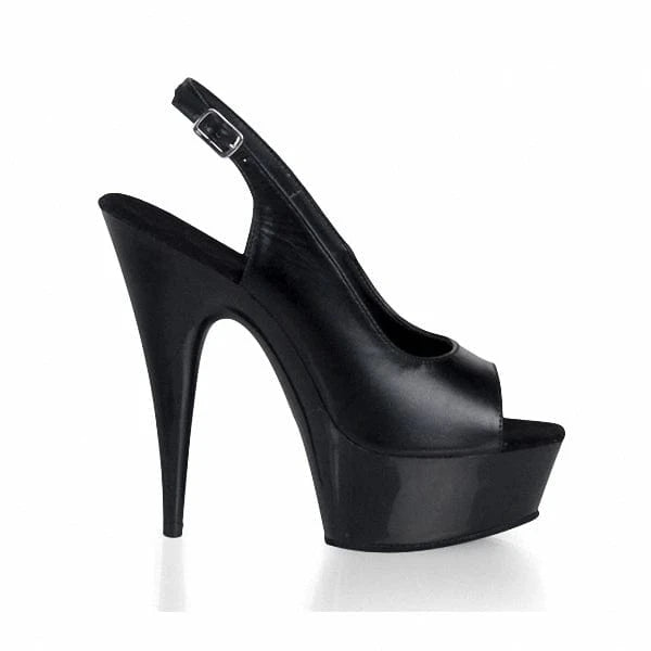 6inch-15cm slippers super high heel sexy sandals black fish mouth patent leather women's shoes model car show Heeled Sandals