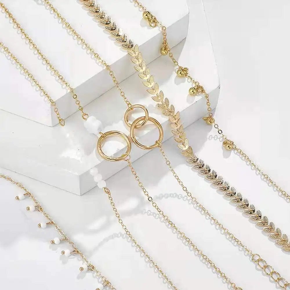 6pcs set / Gold Femme Bracelet Sterling Silver Heart Snake Chain Bracelet For Women Fit Original Pamura Charm Beads Jewelry Gift