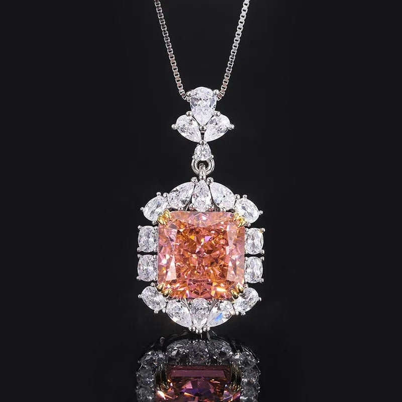 7 / necklace 2024 Hot seller Dubai  luxury texture 100% s 925 sterling silver high carbon diamond Wedding jewelry sets